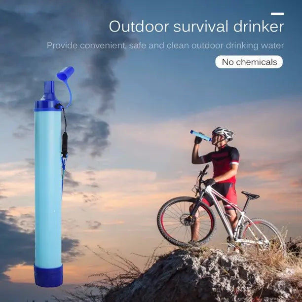 Portable Outdoor Water Purifier Camping Hiking Emergency Survival Water Filter filtration Straws